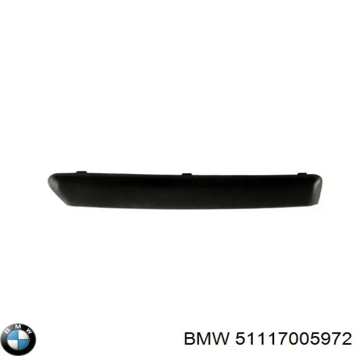 Moldura del parachoques delantero derecho BM0451245 Prasco