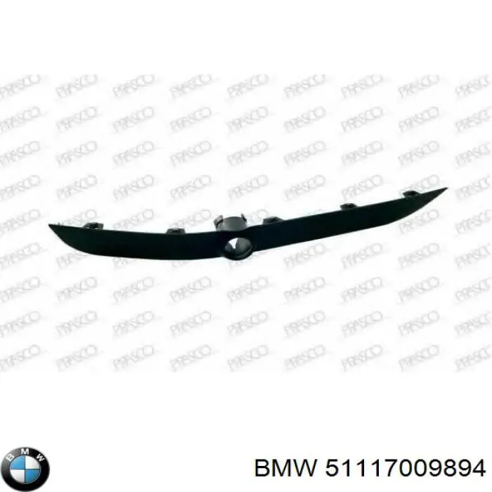 Listón embellecedor/protector, paragolpes delantero derecho para BMW X5 (E53)