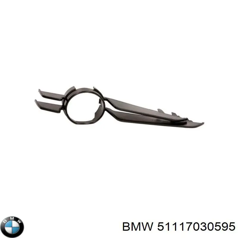 Rejilla de ventilación, parachoques delantero, central para BMW 3 (E46)