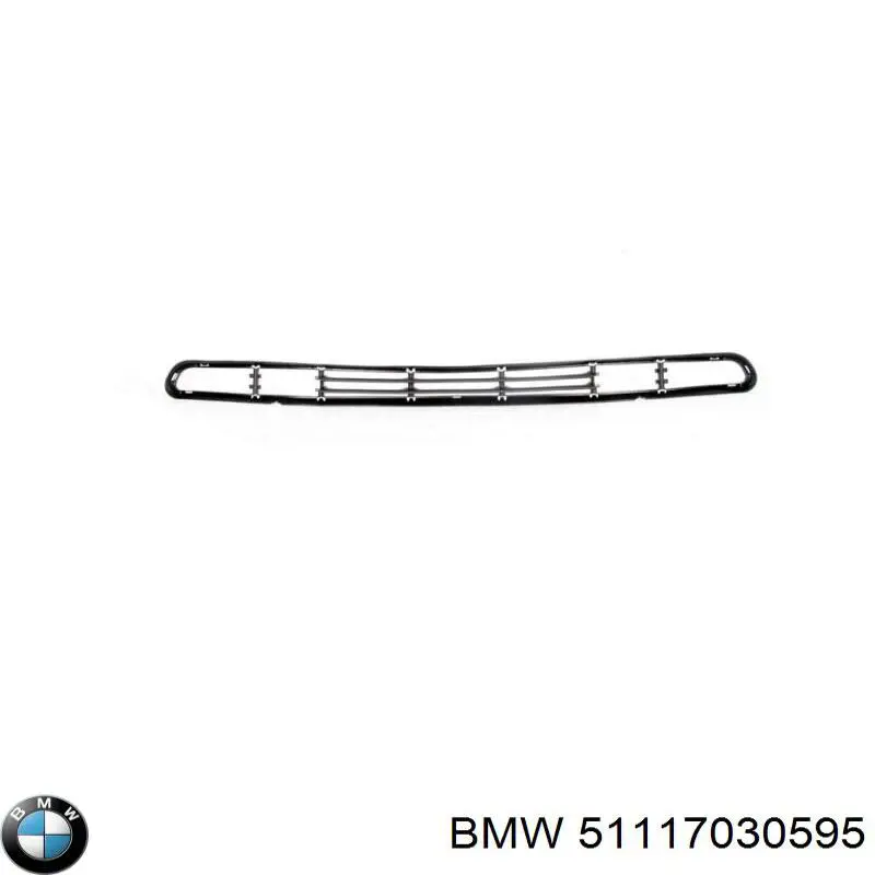 Rejilla central del parachoques delantero 51117030595 BMW