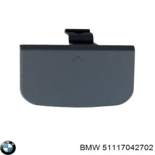 51117042702 BMW cobertura de parachoques, enganche de remolque, delantera