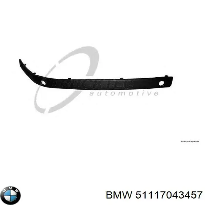 Embellecedor izquierdo del parachoques delantero para BMW 7 (E65, E66, E67)