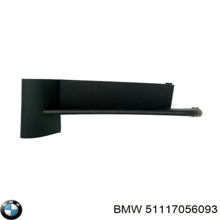 Rejilla de ventilación, parachoques trasero, izquierda para BMW 7 (E65, E66, E67)