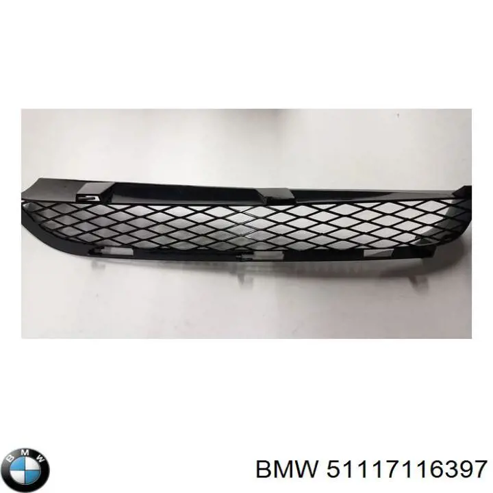 51117116397 BMW rejilla de ventilación, parachoques trasero, izquierda