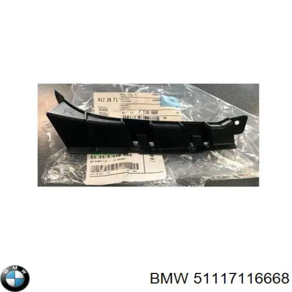51117116668 BMW soporte de parachoques delantero derecho