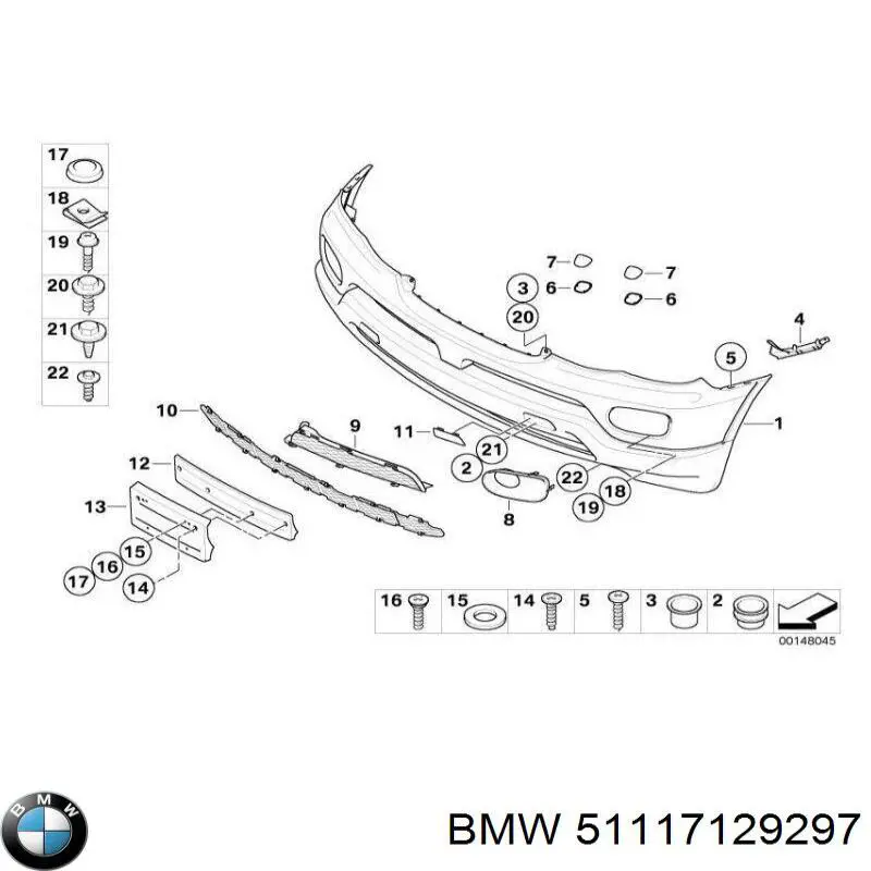 Parachoques delantero BMW 51117129297 precio, desde 172,79 EUR