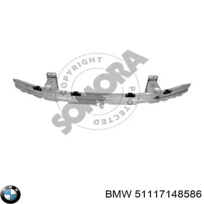 51117148586 BMW soporte de parachoques delantero