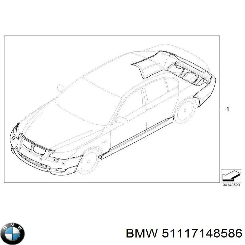 Comprar 51117148586 BMW Refuerzo parachoque delantero