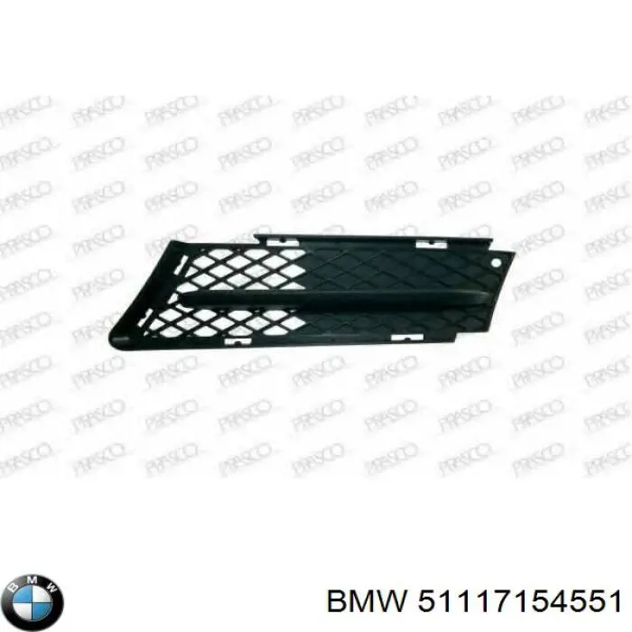 Comprar 51117154551 BMW Rejilla izquierda del parachoques delantero