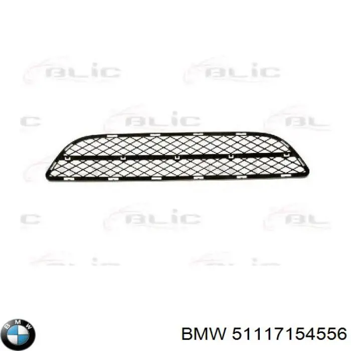 51117154556 BMW rejilla de ventilación, parachoques trasero, derecha