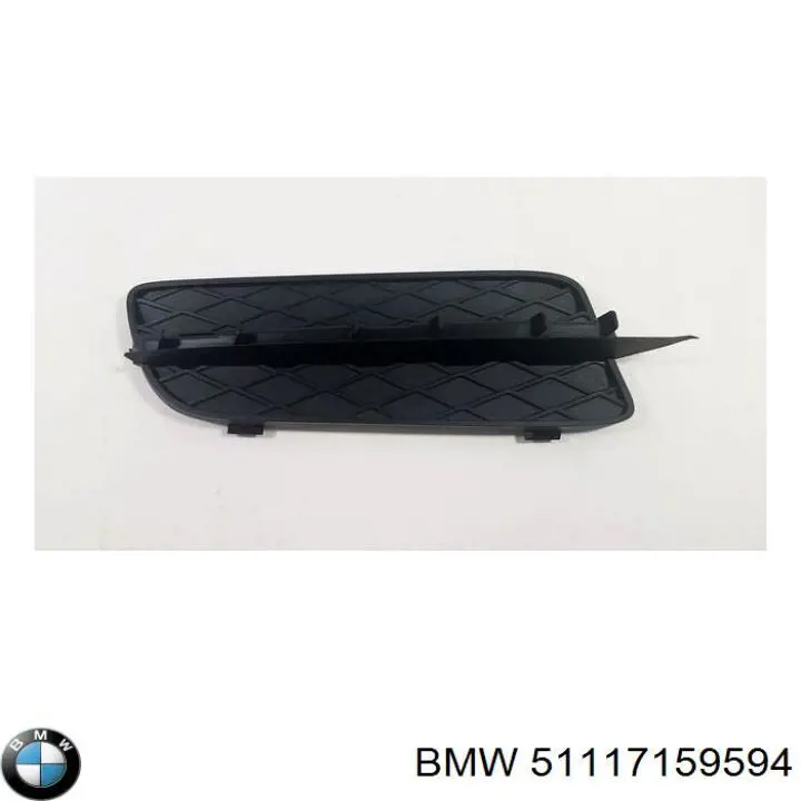 51117159594 BMW rejilla de ventilación, parachoques trasero, derecha