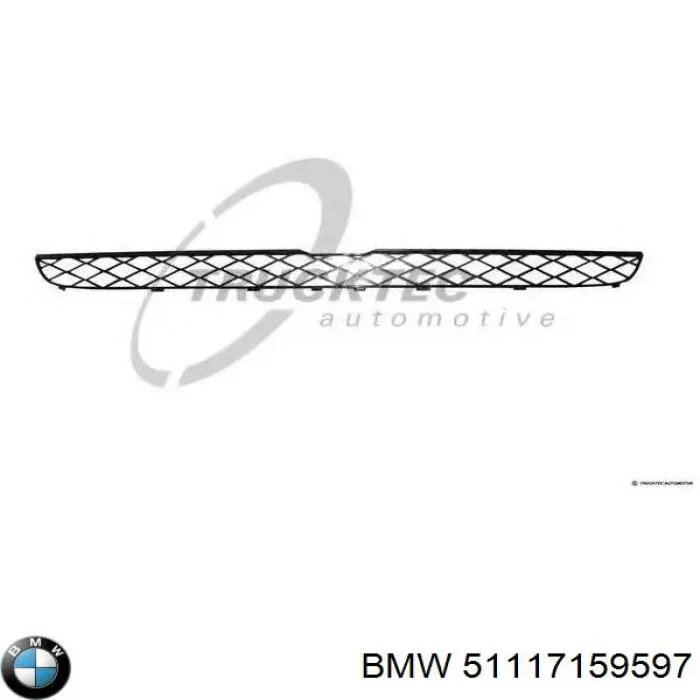 Rejilla de ventilación, parachoques delantero, superior para BMW X5 (E70)