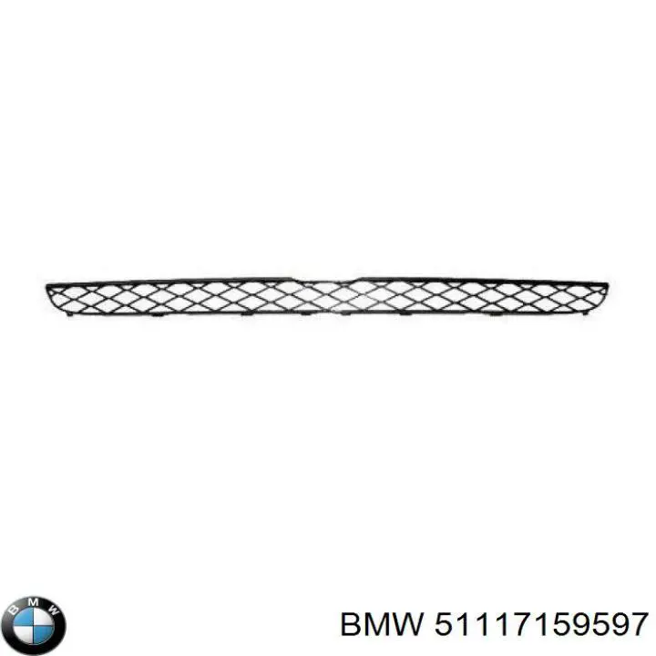 Comprar 51117159597 BMW Rejilla superior del parachoques delantero