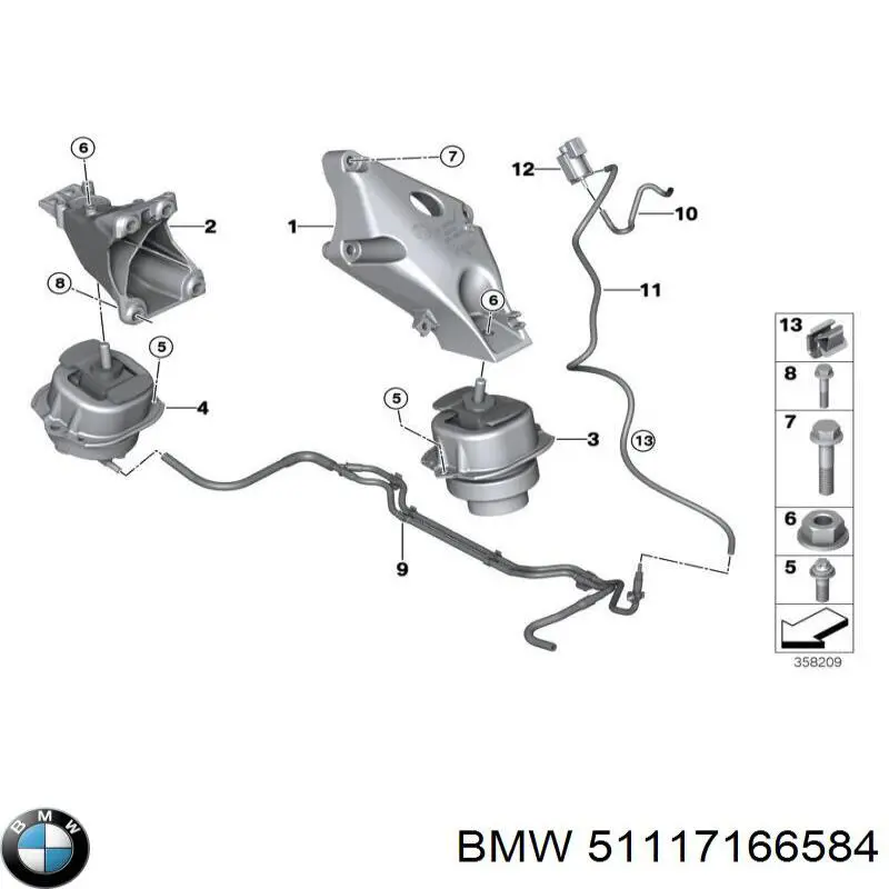 Refuerzo paragolpes delantero para BMW 1 (E81, E87)