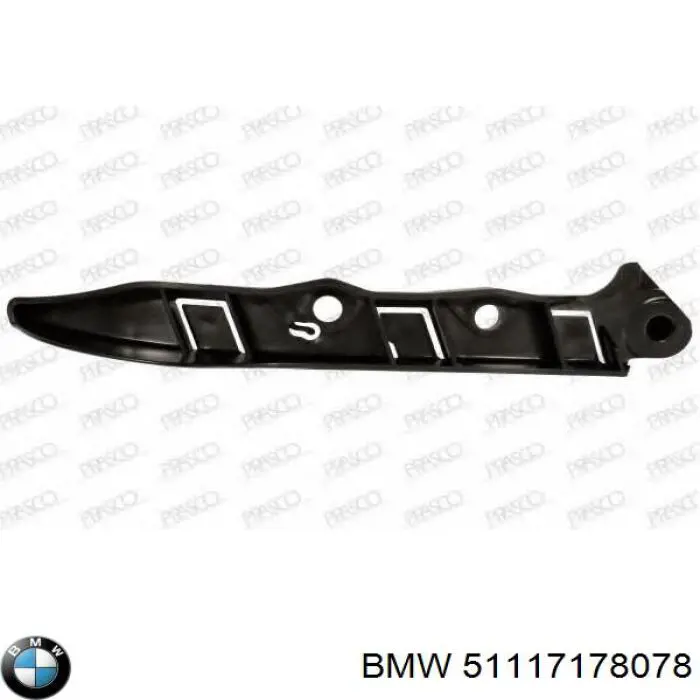 Soporte para guardabarros delantero, derecho delantero para BMW 5 (E60)