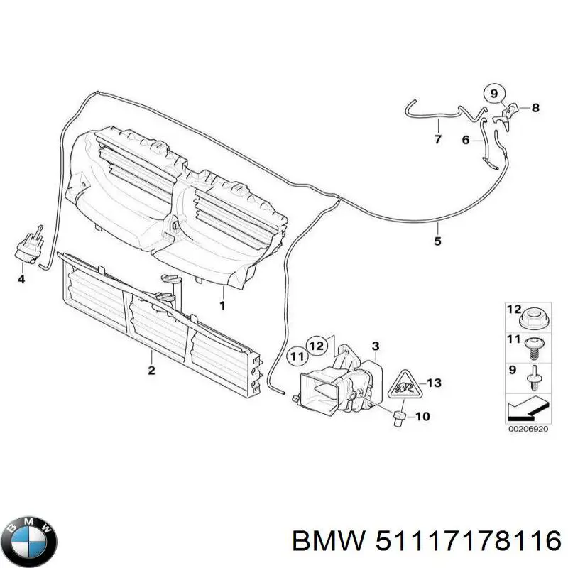 Persiana del radiador BMW 51117178116 precio, desde 146,65 EUR