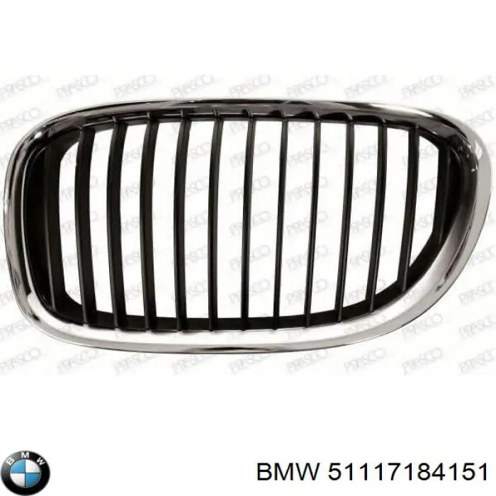 Panal de radiador izquierda para BMW 7 (F01, F02, F03, F04)