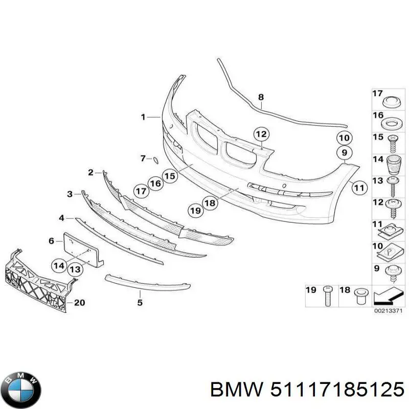 Parachoques delantero BMW 1 E81, E87