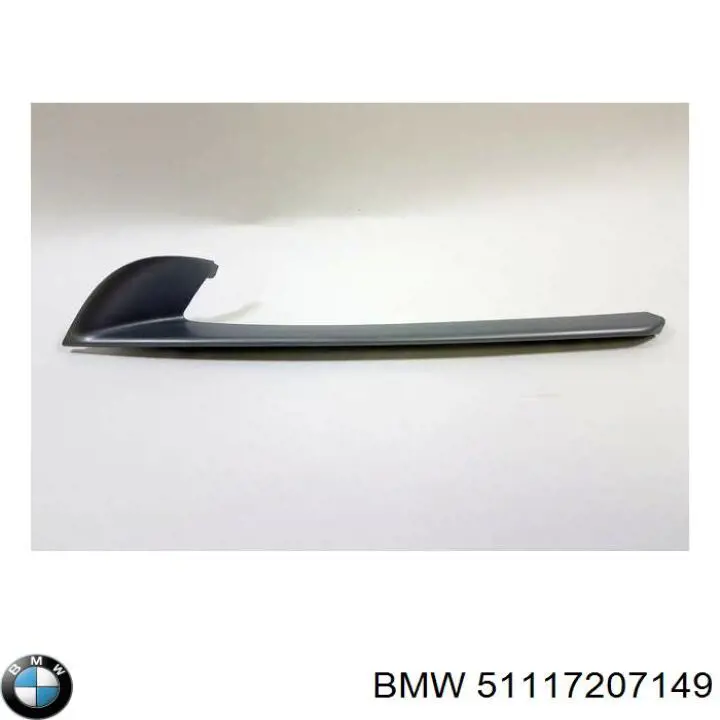 Listón embellecedor/protector, parachoque delantero izquierdo para BMW 5 (F10)