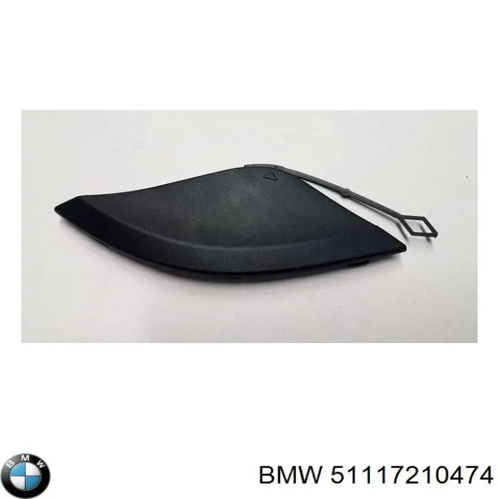 Tapa cubre gancho de remolque para parachoques delantera para BMW X3 (F25)