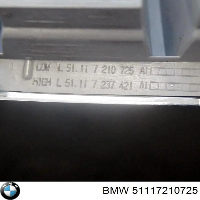 51117210725 BMW Parrilla izquierda del radiador