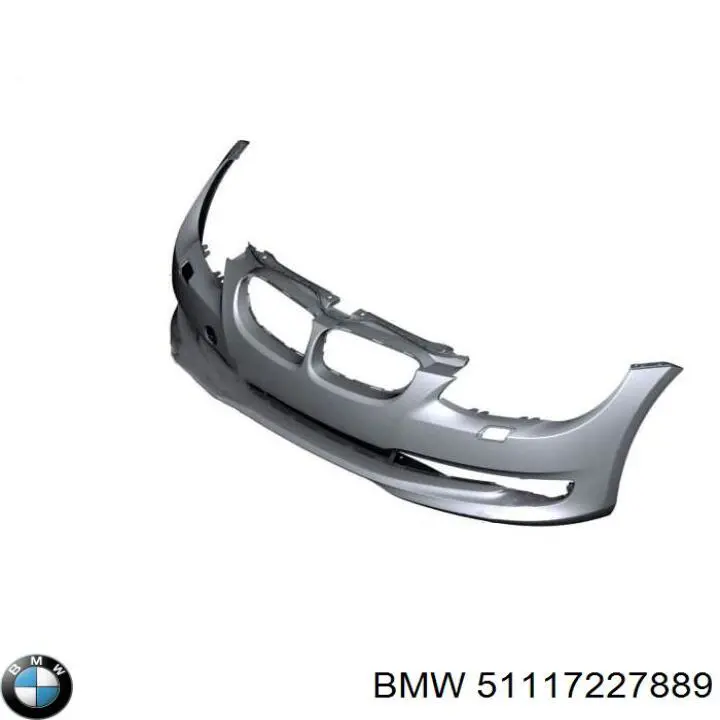 51117227889 BMW rejilla de ventilación, parachoques trasero, central