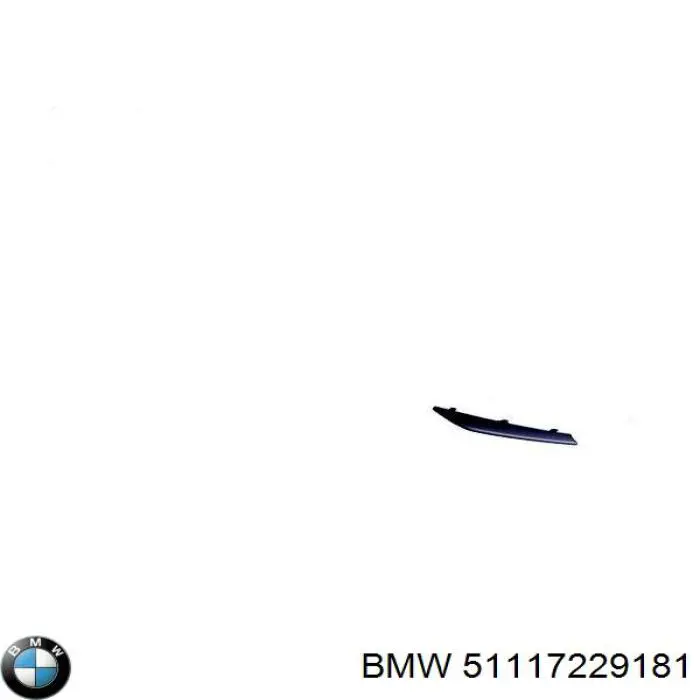 Moldura de rejilla de radiador izquierda BMW 51117229181