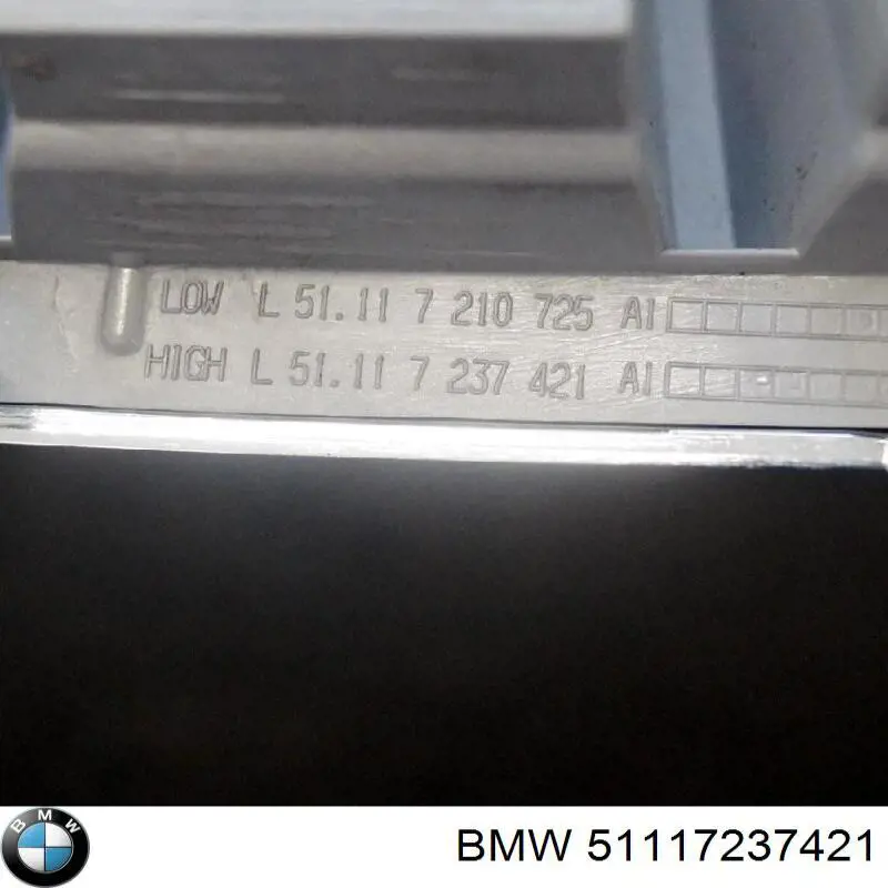 Parrilla izquierda del radiador BMW 51117237421 precio, desde 40,97 EUR