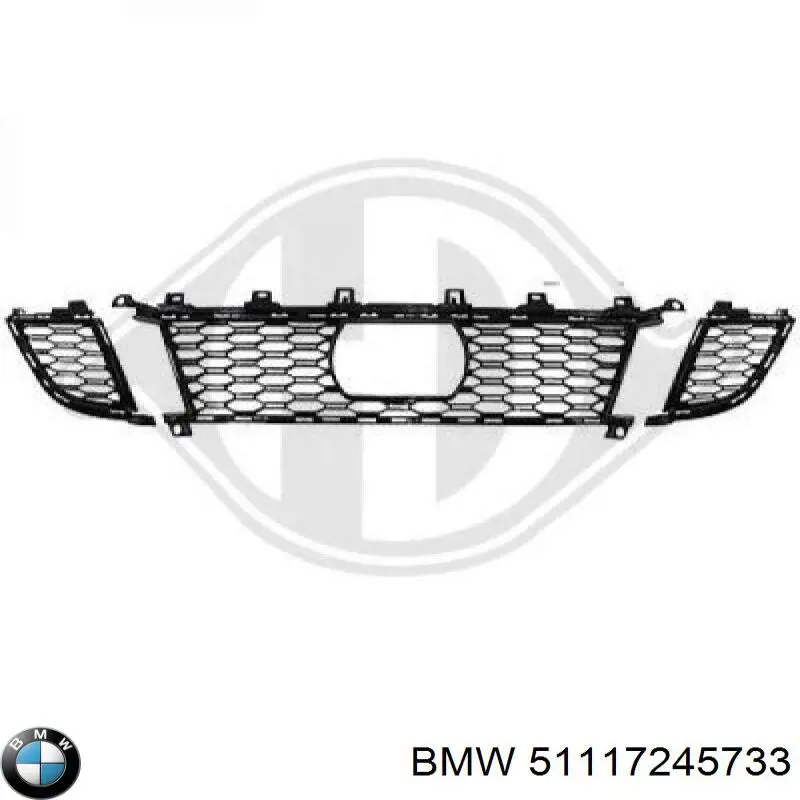 51117245733 BMW Rejilla del parachoques delantero, central