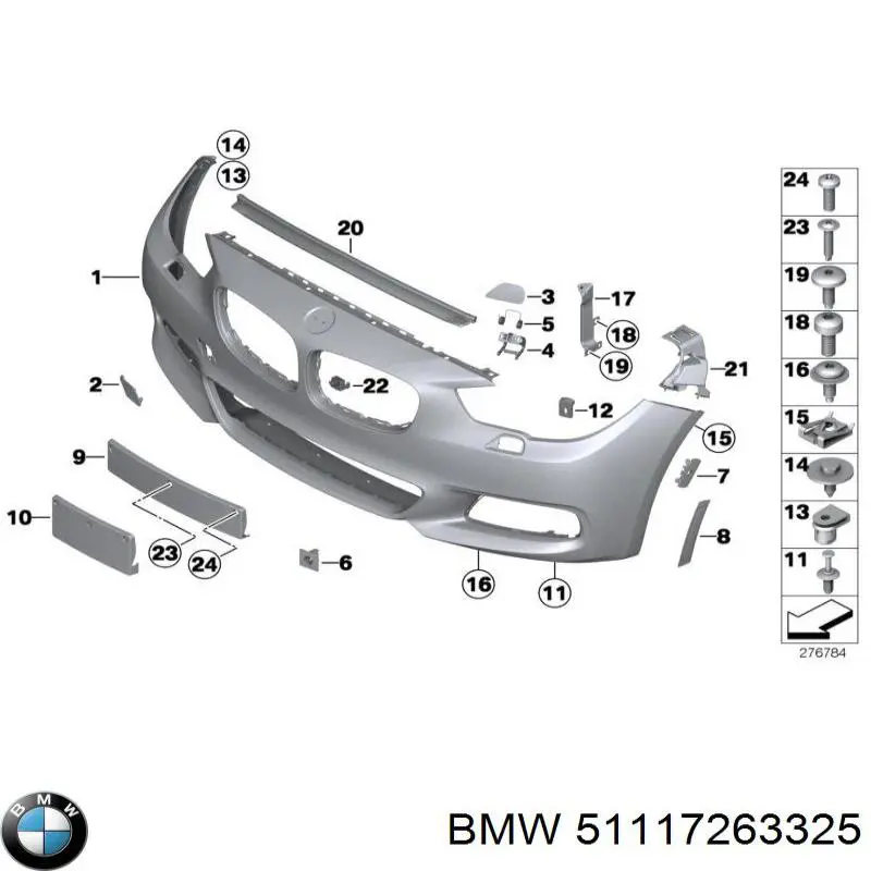 Soporte de parachoques delantero BMW 51117263325 precio, desde 6,76 EUR