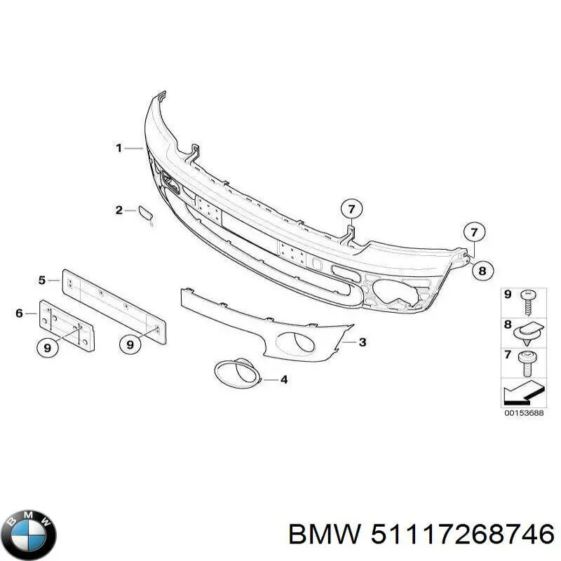 Parachoques delantero BMW 51117268746 precio, desde 198,61 EUR