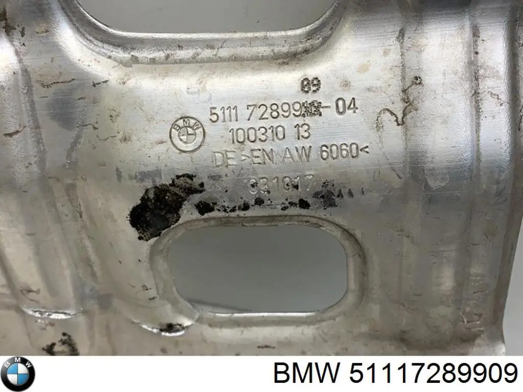 Soporte del refuerzo del parachoques delantero 51117289909 BMW