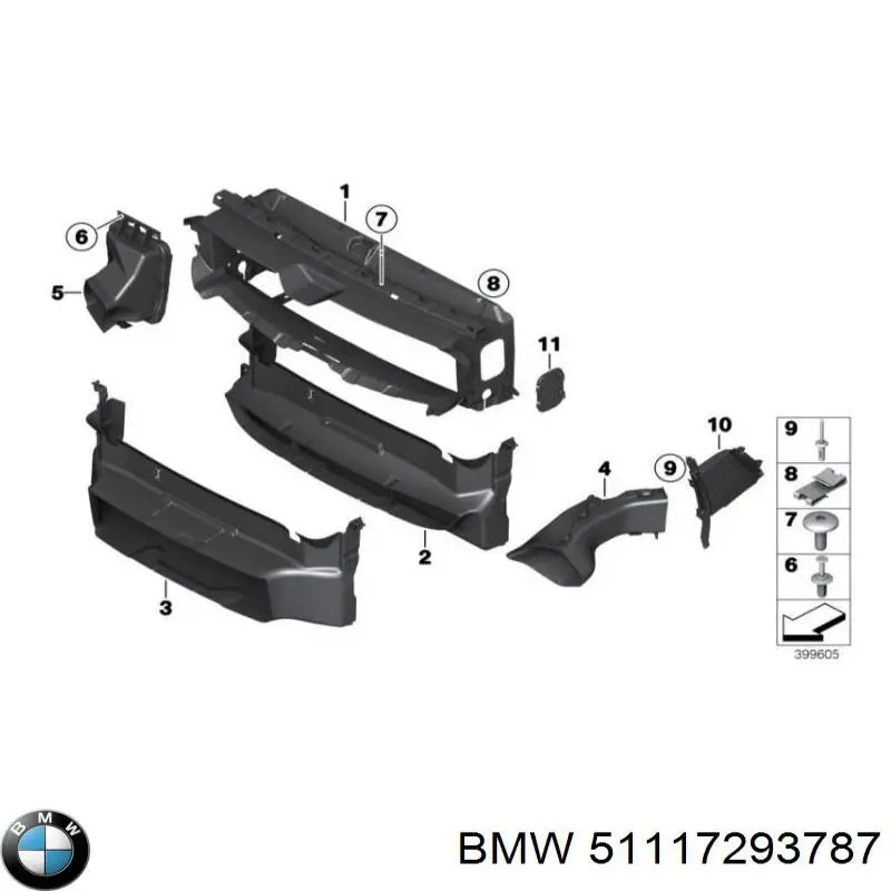 Soporte de parachoques delantero izquierdo BMW 51117293787 precio, desde 28,62 EUR