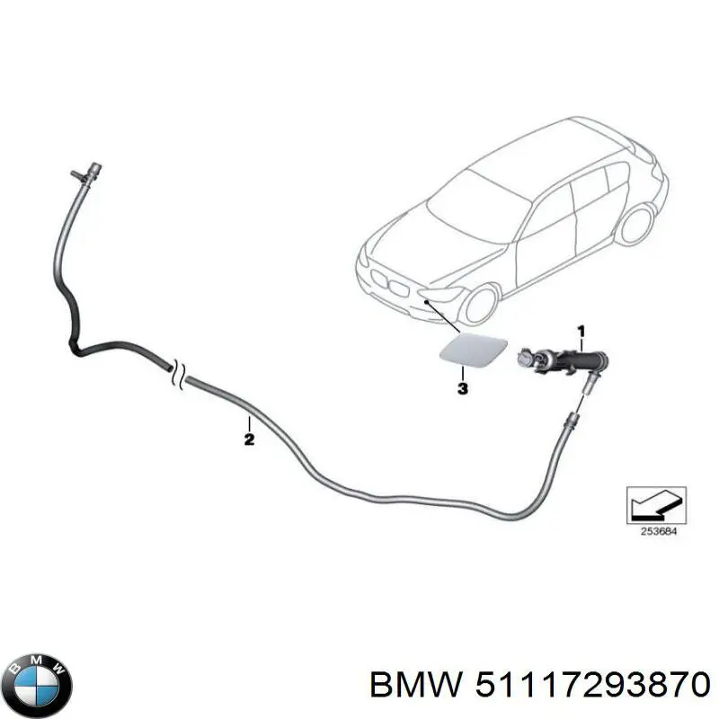 Rejilla de ventilación, parachoques delantero, central para BMW 2 (F23)