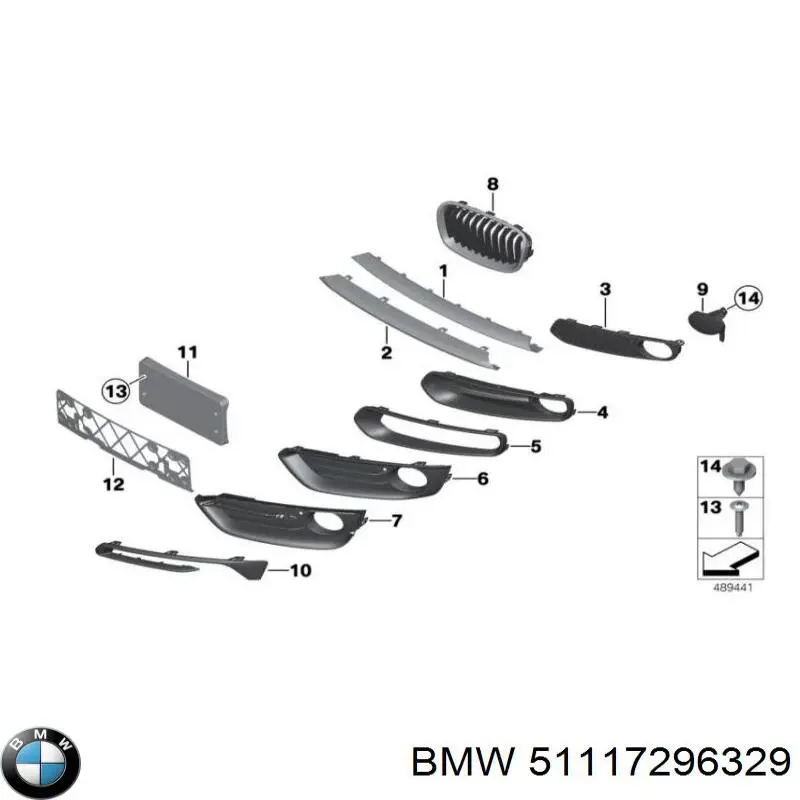 Comprar 51117296329 BMW Soporte de parachoques delantero