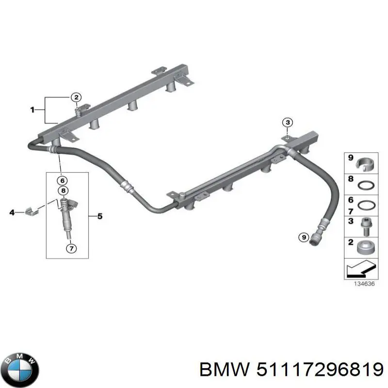 Rejilla de ventilación, paragolpes delantero, central BMW 51117296819 precio, desde 95,70 EUR