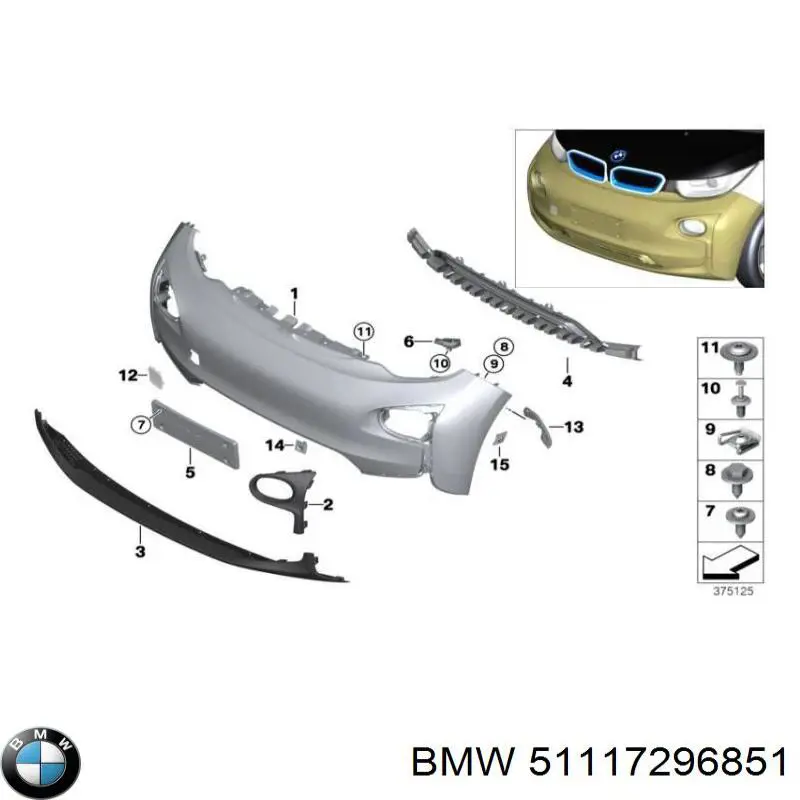 Soporte del refuerzo del parachoques delantero BMW 51117296851 precio, desde 75,88 EUR