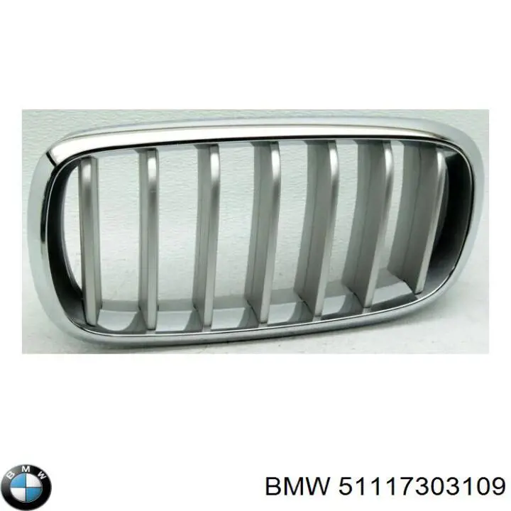 Parrilla izquierda del radiador BMW 51117303109 precio, desde 170,33 EUR