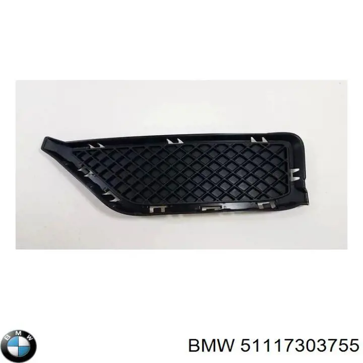 Rejilla izquierda del parachoques delantero BMW 51117303755 precio, desde 17,44 EUR