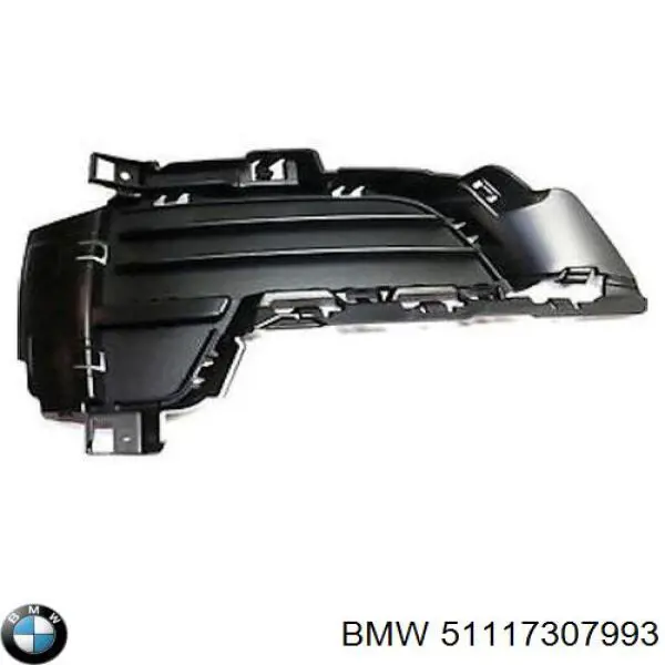 51117307993 BMW Rejilla inferior izquierda del parachoques delantero