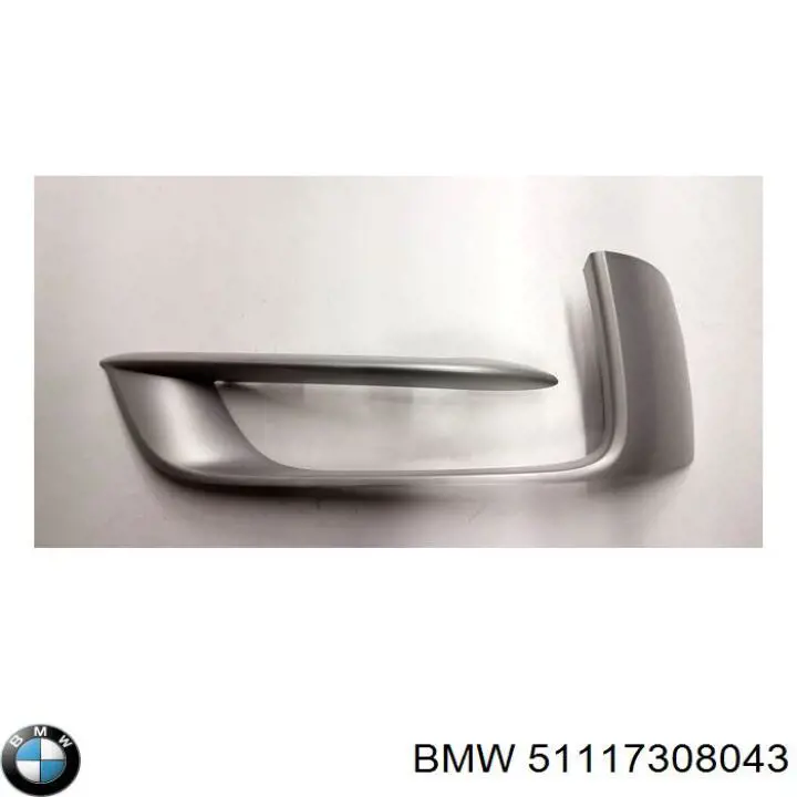 Moldura de rejilla de parachoques delantera izquierda BMW 51117308043 precio, desde 27,46 EUR