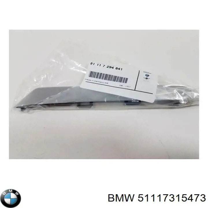Moldura central del parachoques delantero BMW 51117315473 precio, desde 39,65 EUR