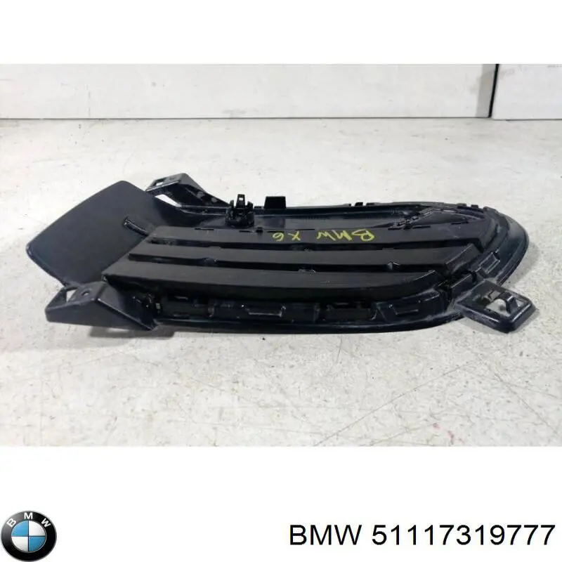 51117319777 BMW Tapa de rejilla de faro antiniebla delantero izquierdo