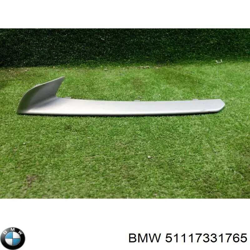 51117331765 BMW listón embellecedor/protector, parachoque delantero izquierdo