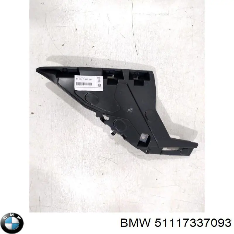 Soporte delantero izquierdo para aleta delantera 51117337093 BMW