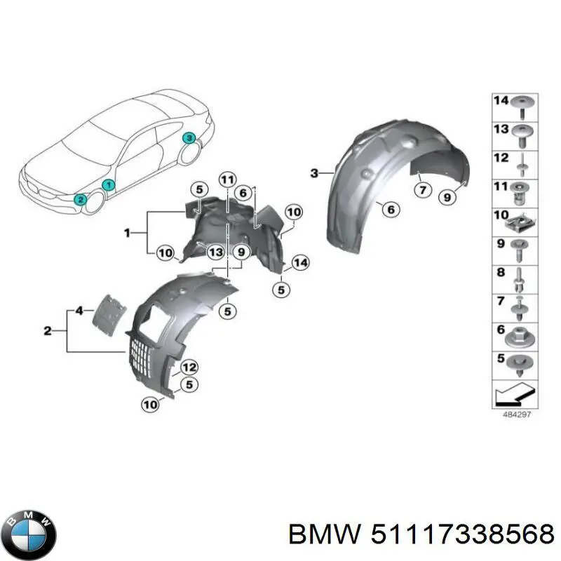 51117338568 BMW tapa de boquilla lavafaros