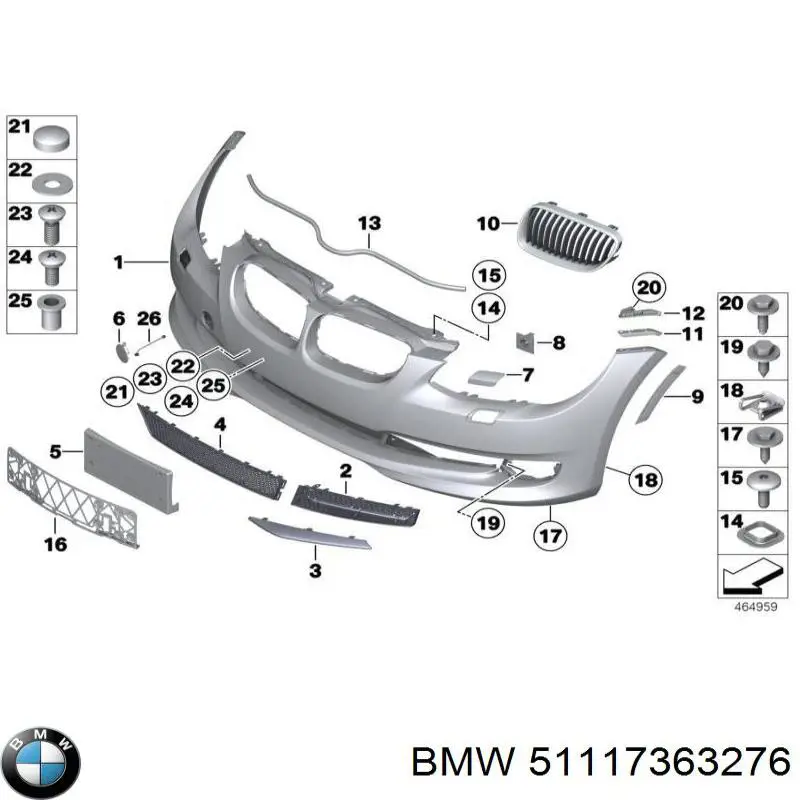 51117363276 BMW parachoques delantero