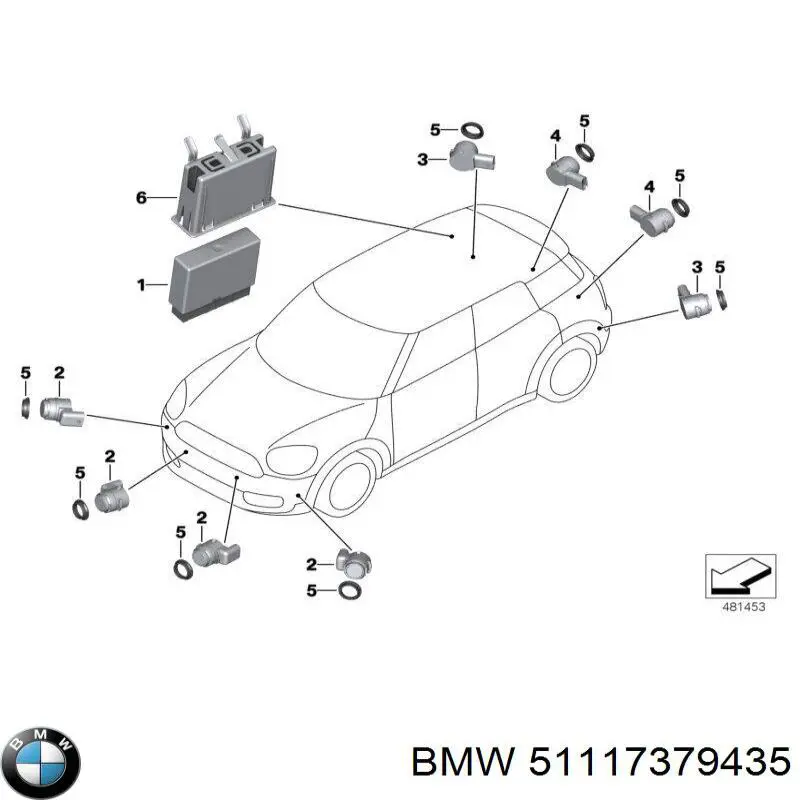 Comprar 51117379435 BMW Alerón paragolpes delantero