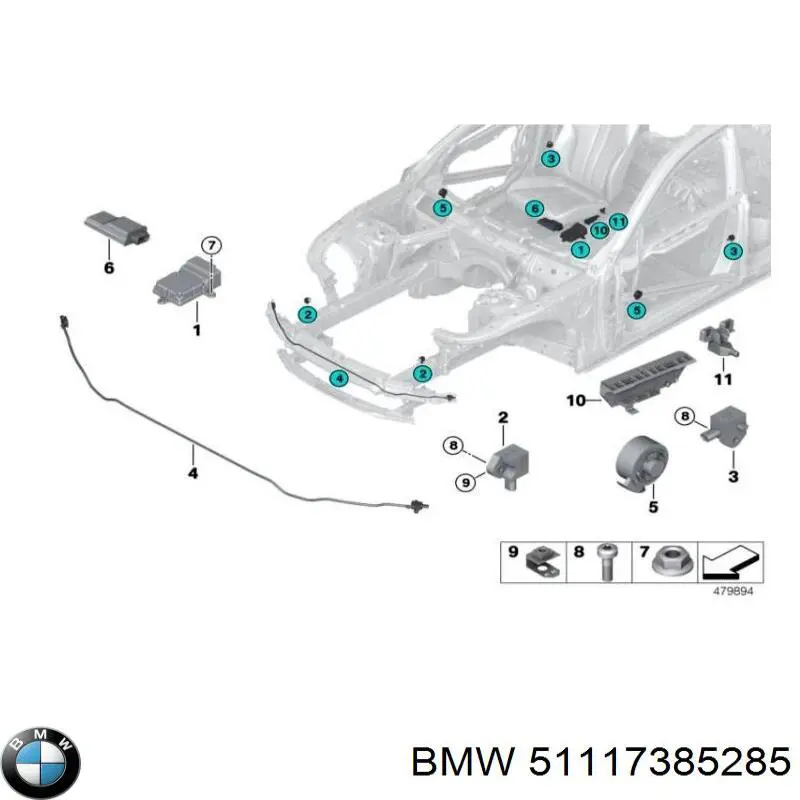 Comprar 51117385285 BMW Absorbedor del parachoques delantero