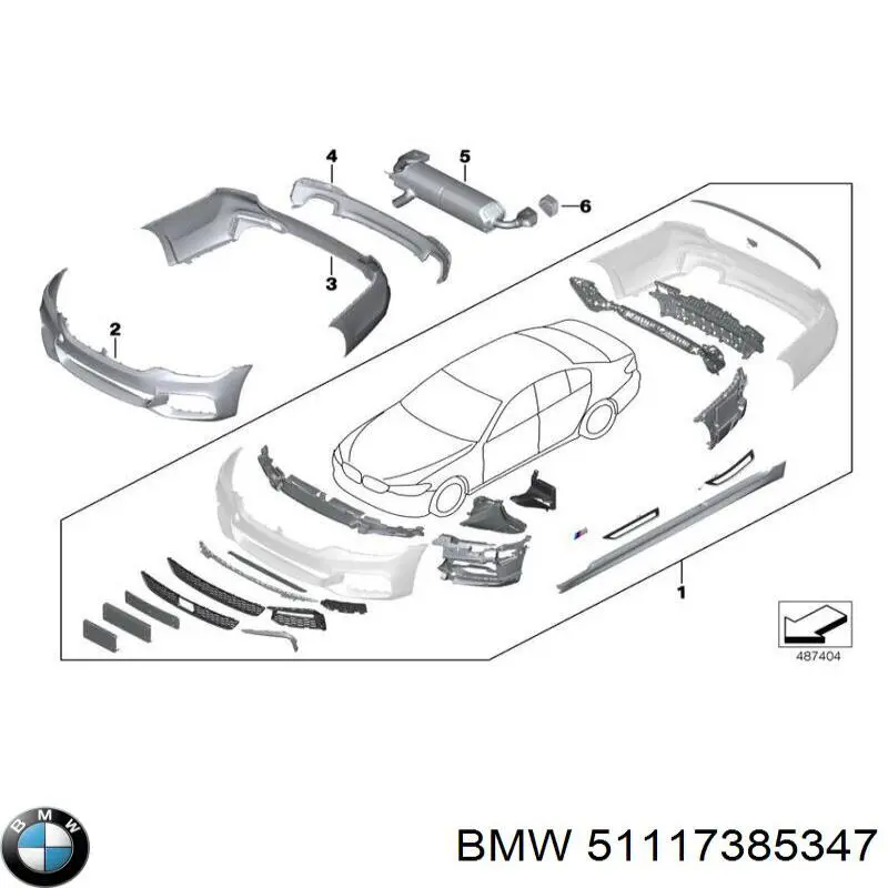 Comprar 51117385347 BMW Soporte de parachoques delantero izquierdo